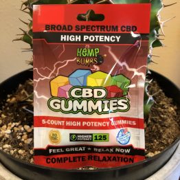 CBD Gummies High Potency 5 count 125 mg Hemp Bombs